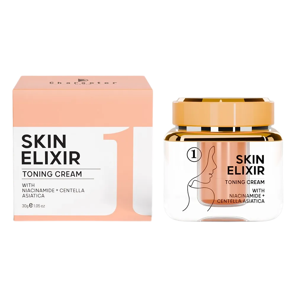 خرید کرم نیاسینامید کارکتر CSK101 اصل + بهترین قیمت (Character Skin Elixir Toning Cream CSK101)